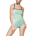 Soft Green Women's One-Piece Swimsuit – Solid Sage Bathing Suit